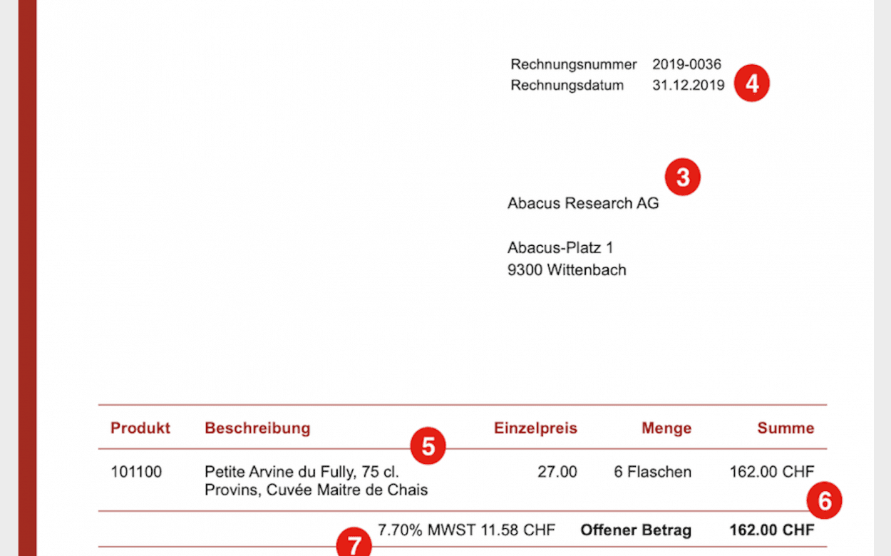 Rechnungen korrekt erstellen
