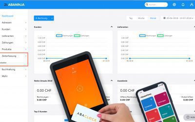 Zeiterfassung: Die Zeit immer im Blick Swiss21 Zeiterfassung AbaClock AbaClik