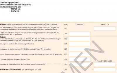Swiss21.org MWST abrechnen